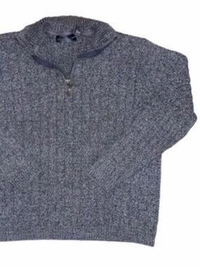 Oscar De La Renta Men's 1/4 Zip Pullover Sweater